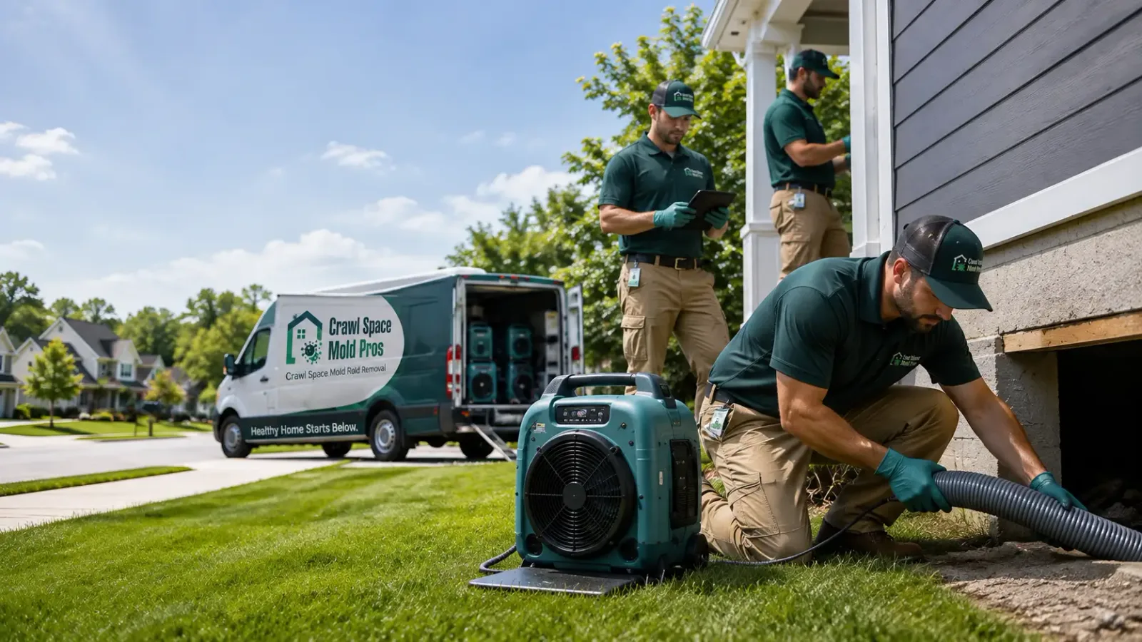 Crawl Space Mold Removal in Webster, PA